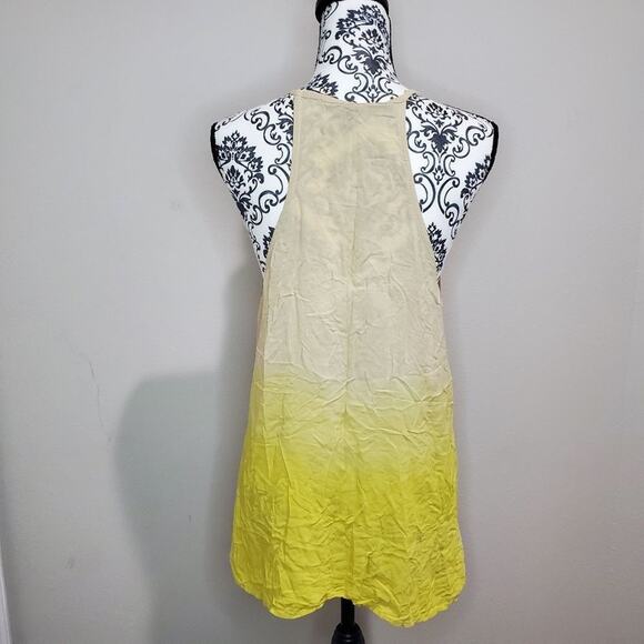 Stile Benetton medium womens yellow ombre racerback tank top - Picture 4 of 11
